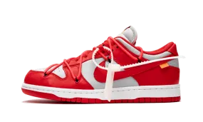 Spring Walk Contoured Footbed Design Dunk Low Off-White University Red