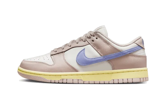 LeatherUpper Dunk Low Pink Oxford White