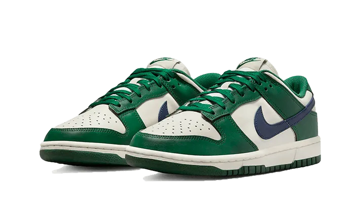 Quick Outing Perforated Tongue Design Dunk Low Retro Gorge Green Midnight Navy