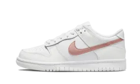 Dunk Low White Pink Rubberized Finish