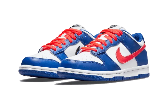 Dunk Low White Royal Red Breathable Upper Elevated durability
