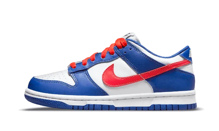 Dunk Low White Royal Red Shock-absorbent arch Lightweight durability