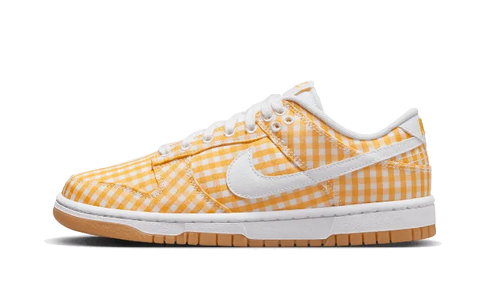 Balanced Grip Unbeatable flexibility Dunk Low Yellow Gingham