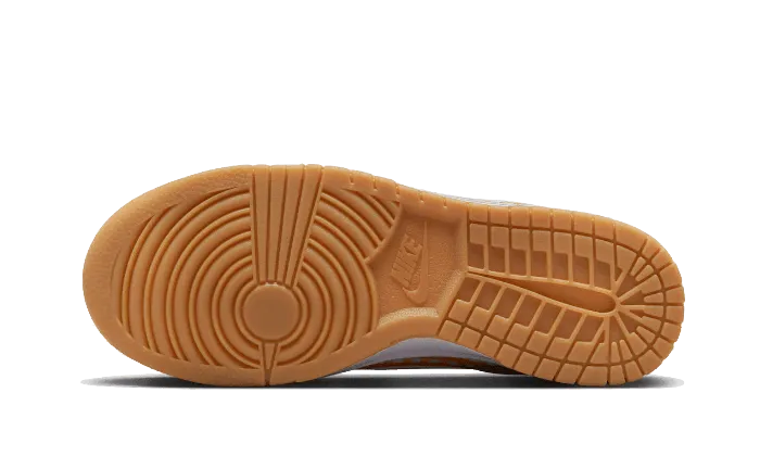 Non Restrictive Collar Padding Eco Friendly Dye Process Dunk Low Yellow Gingham