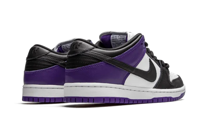 Dunk SB Low Court Purple Adjustable Lace System