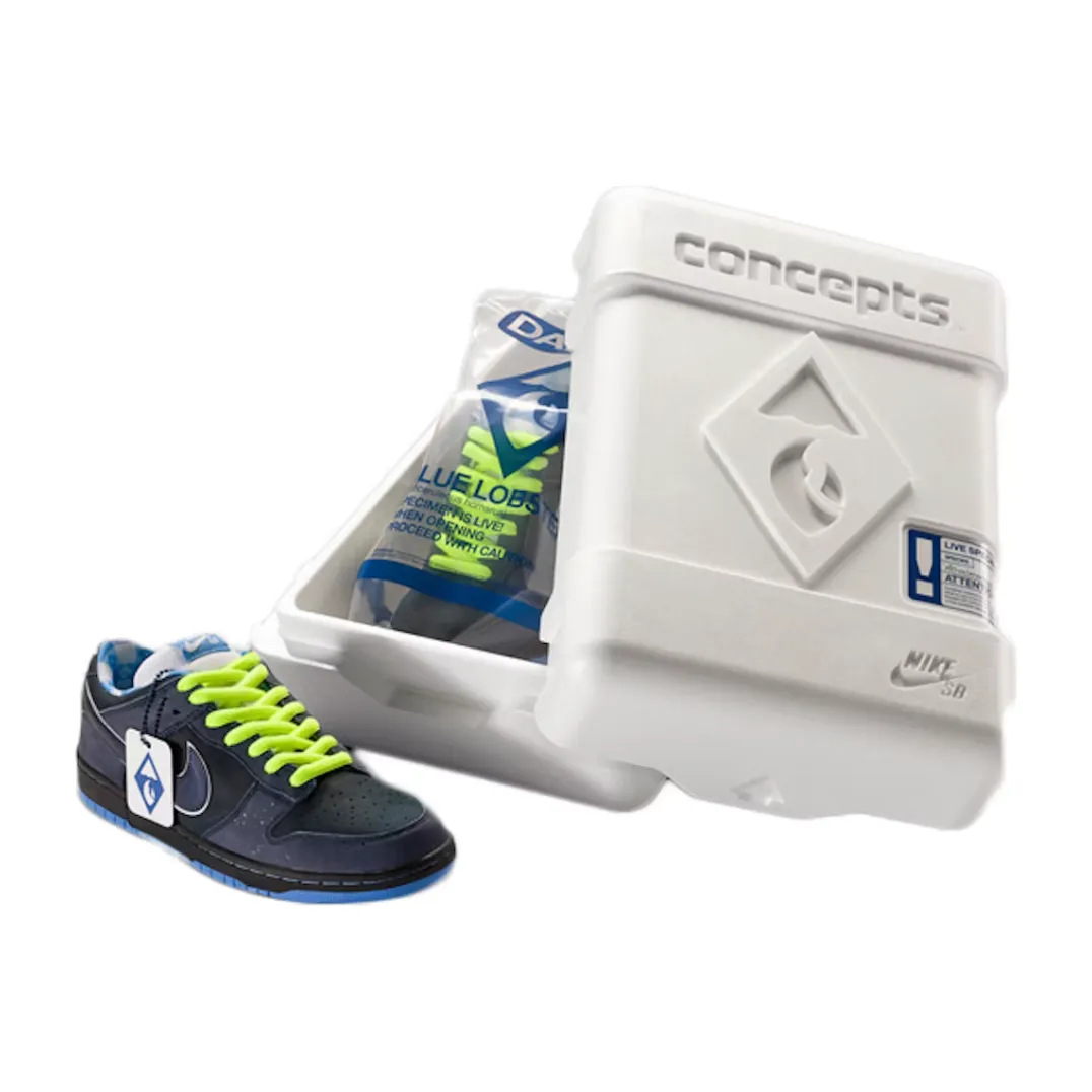 Shock Dispersing Plate Nike SB Dunk Low Concepts Blue Lobster (Special Box)