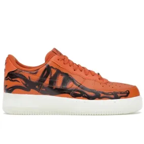 Versatile Comfort Shoes Nike Air Force 1 Low Orange Skeleton