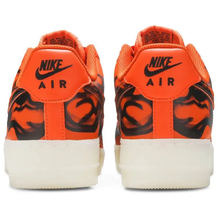 Track Trek Work Casual Nike Air Force 1 Low Orange Skeleton