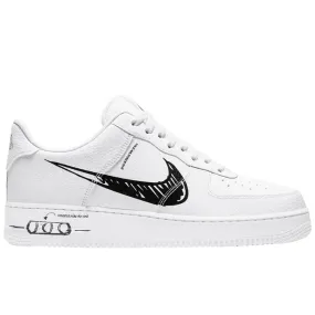 Nike Air Force 1 Low Sketch White Black Gentle Fit