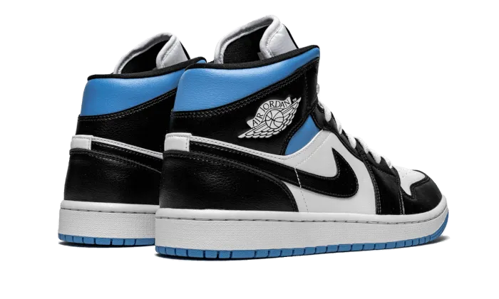 Air Jordan 1 Mid University Black White Non Slip Comfort Linings