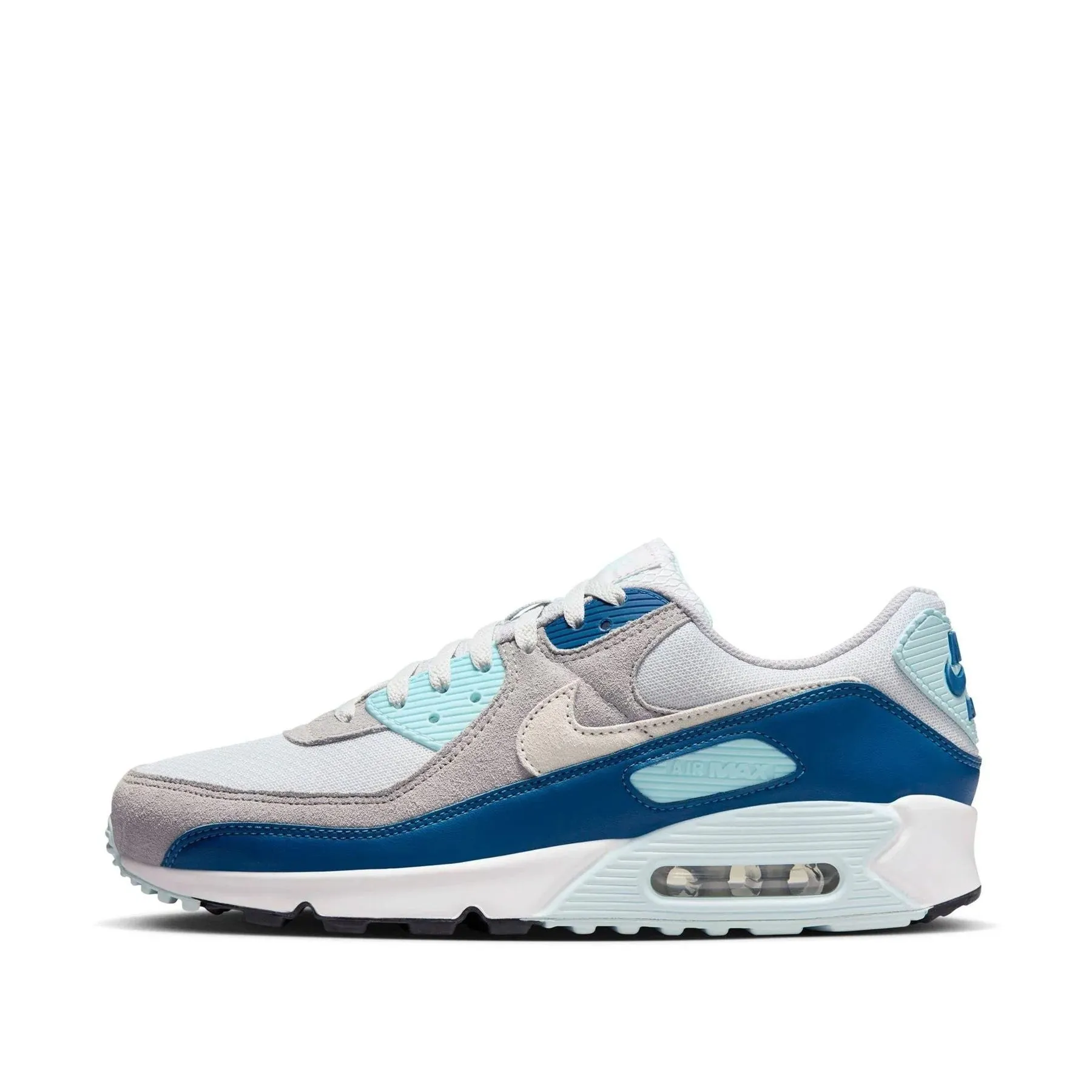 Balance Focus Energy Return Outsole Nike Air Max 90 Pure platinum/white/court blue
