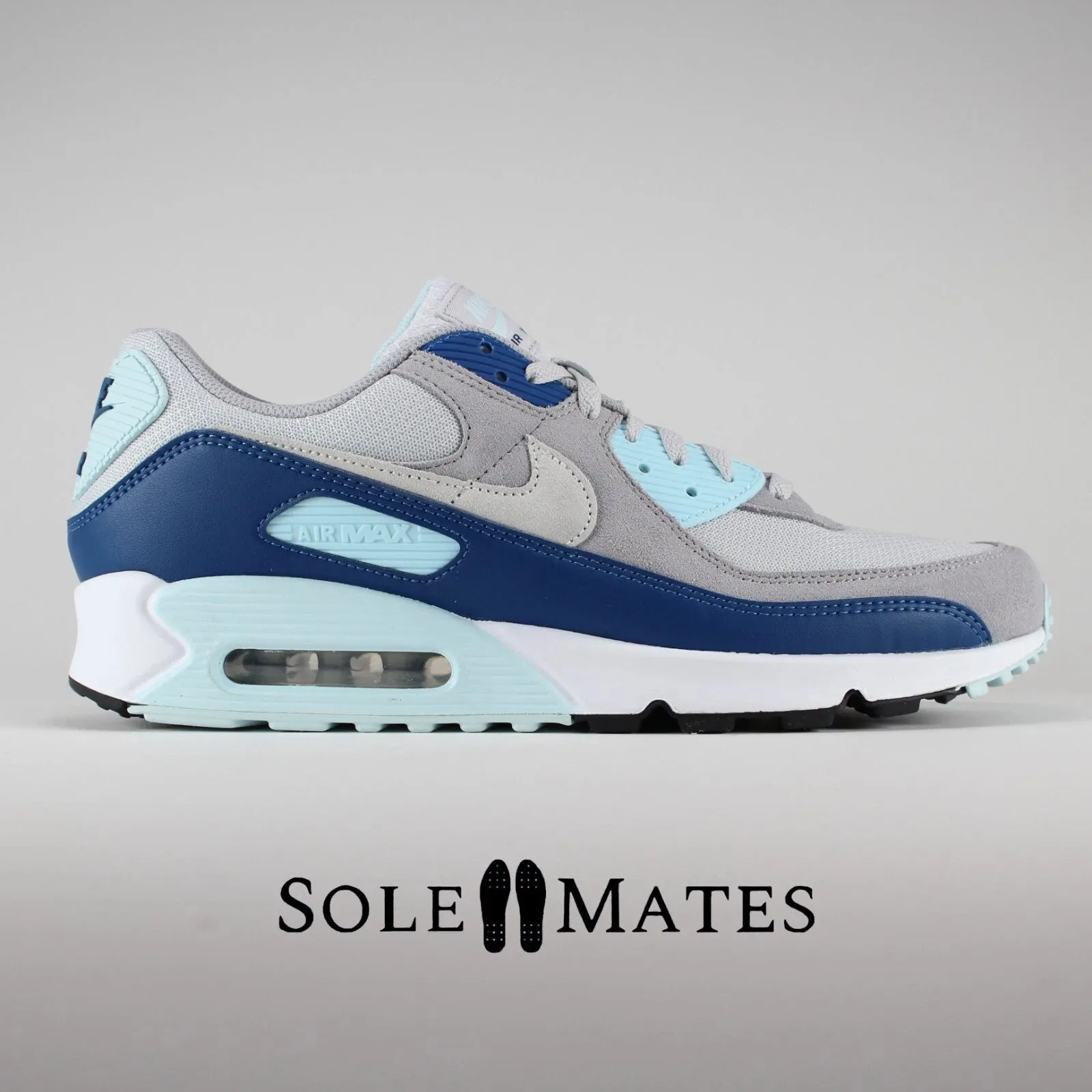 Nike Air Max 90 Pure platinum/white/court blue Running Friendly