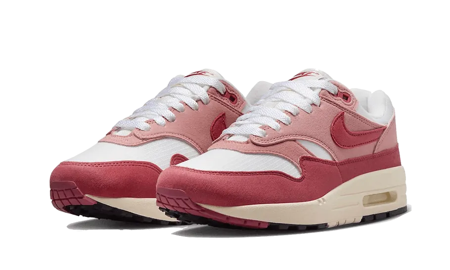 Air Max 1 Red Stardust Microfiber Overlay Reinforcement