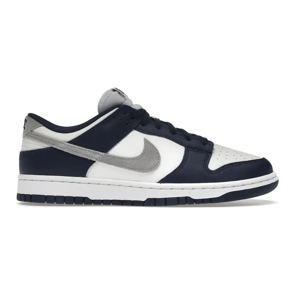 Nike Dunk Low Summit White Midnight Navy Rubber Composite Quick Motion