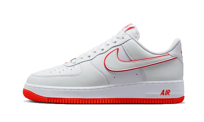 Air Force 1 Low White Orange Breathable fabric Leap Run