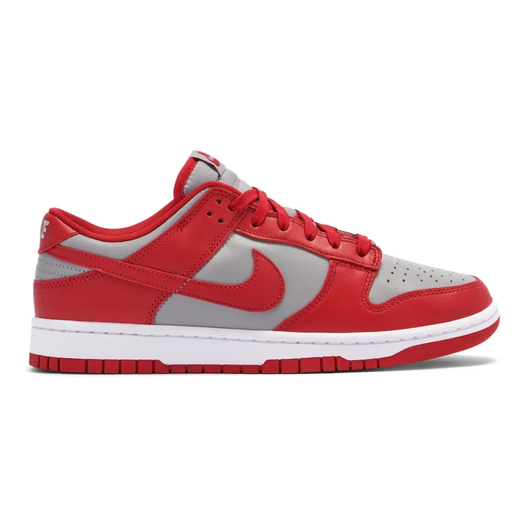 Nike Dunk Low Retro Medium Grey Varsity Red UNLV (2021) Breath Comfort Reinforced Midfoot