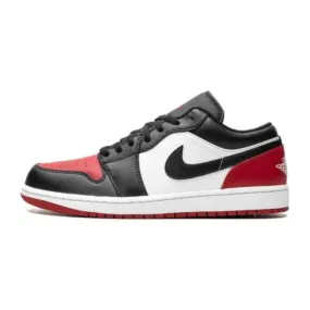 anti - slip races Nike Air Jordan 1 Low Bred Toe 2.0
