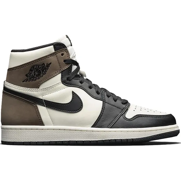 perforated upper shoes Air Jordan 1 Retro High Dark Mocha