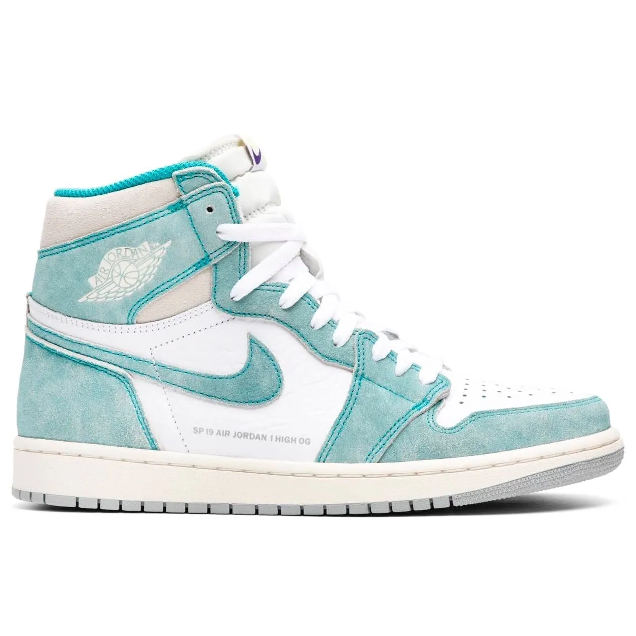 Air Jordan 1 Retro High Turbo Green raised - heel shoes treadmill - running