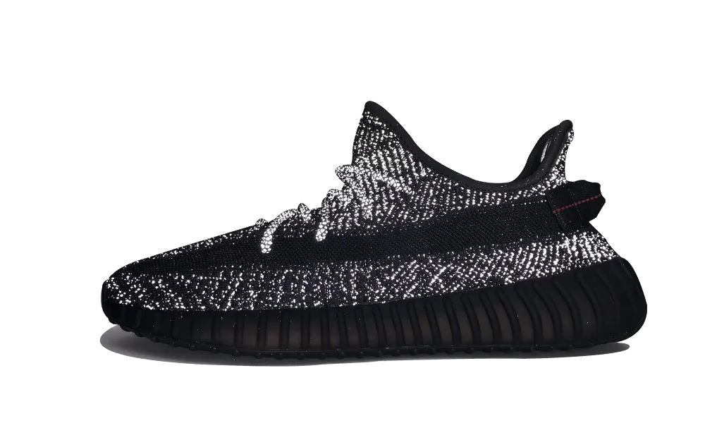 Flexible Cushion Stylish Basic Footwear Yeezy Boost 350 V2 Static Black (Reflective)