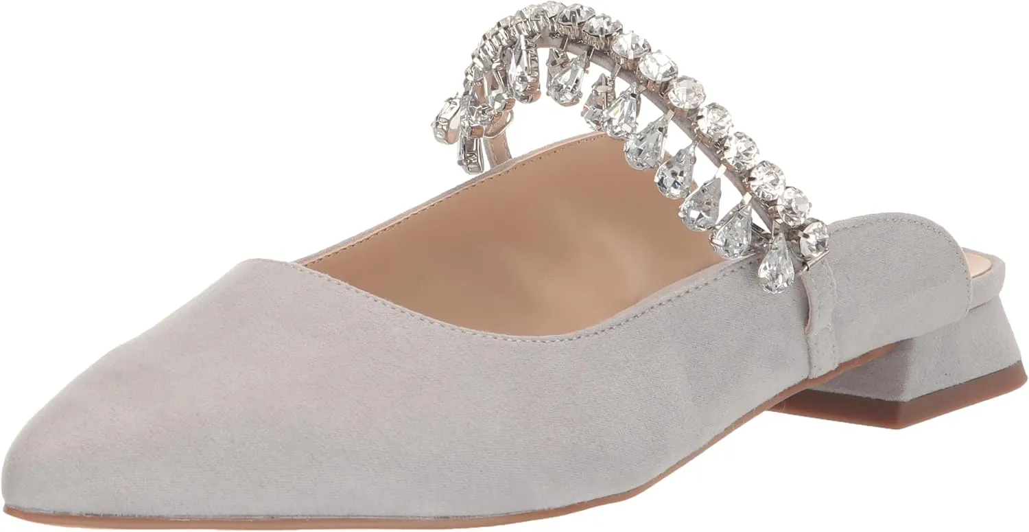 EVANS Women's Wide Fit Strappy Point Mule