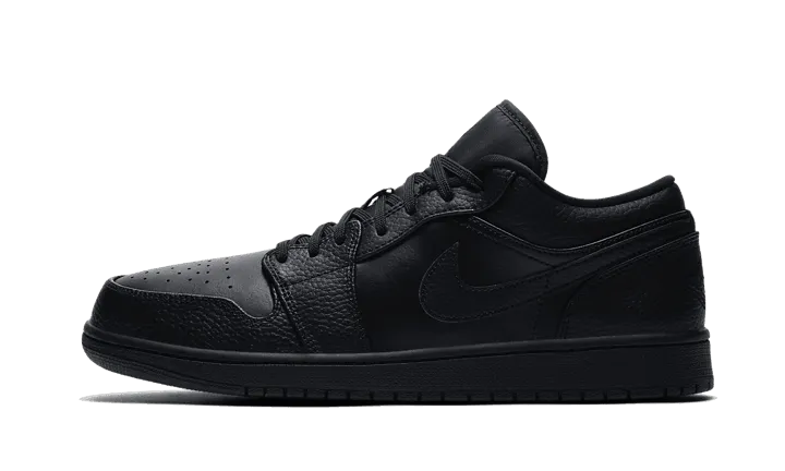 Air Jordan 1 Low Triple Black Torsion Stability Plate