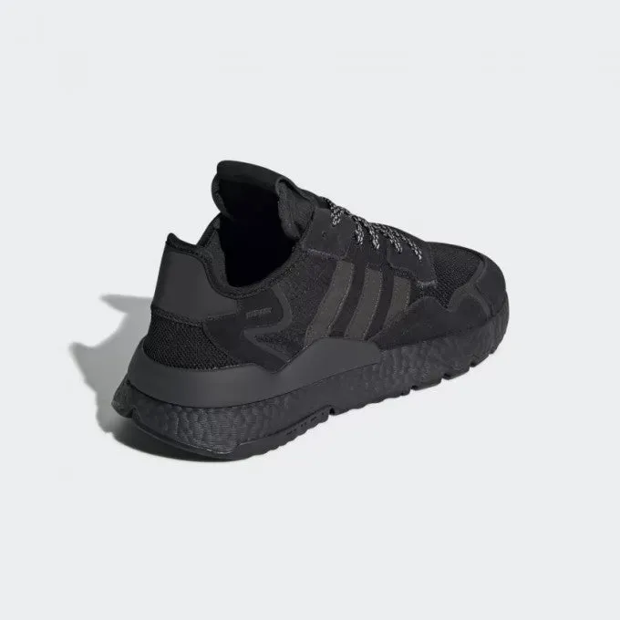 Adidas Nite Jogger Carbon Black Energy Returning Technology Reinforced Eyelets Design