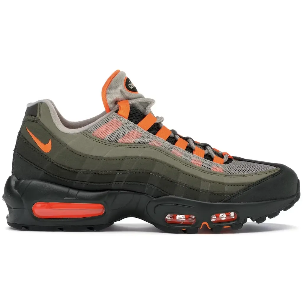 MidTop Sporty Style Nike Air Max 95 OG Neutral Olive Total Orange