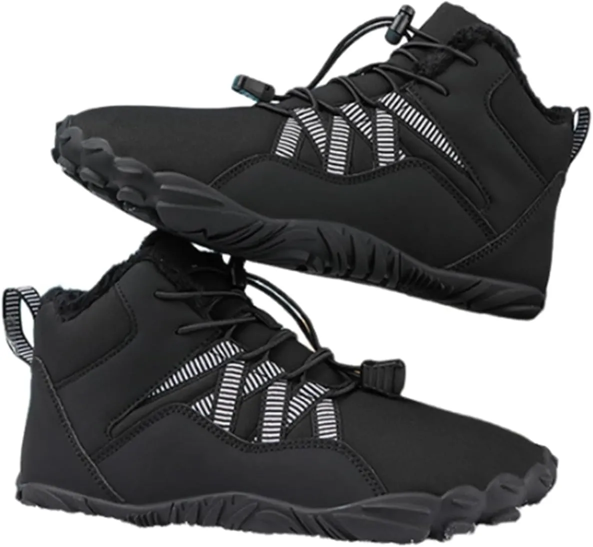 Extra Wide Snow Boots for Men, Men's Winter Waterproof Insulated Shell Inner Comfortable Outdoor Snow Boots, Non Slip Light Flats Ankle Walking Boots, for Work Hiker Trekking Trail