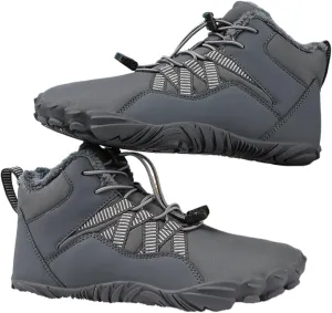 Extra Wide Snow Boots for Men, Men's Winter Waterproof Insulated Shell Inner Comfortable Outdoor Snow Boots, Non Slip Light Flats Ankle Walking Boots, for Work Hiker Trekking Trail