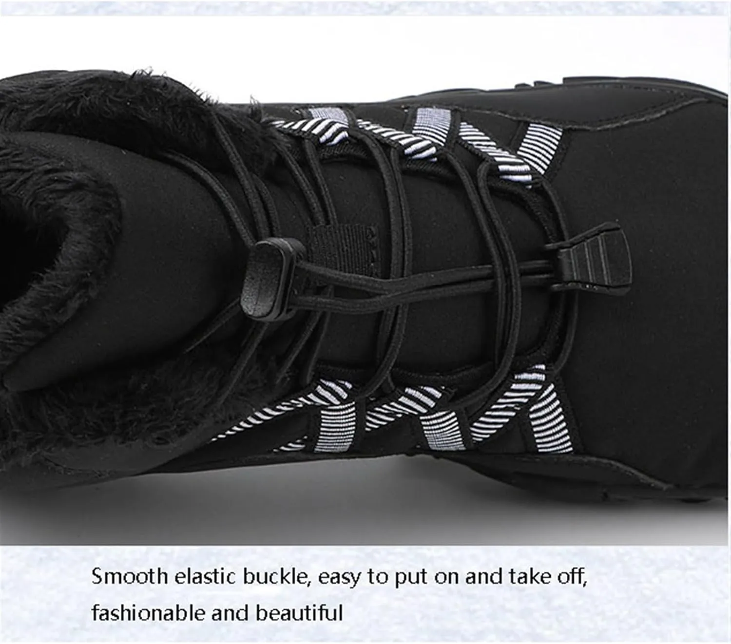 Extra Wide Snow Boots for Men, Men's Winter Waterproof Insulated Shell Inner Comfortable Outdoor Snow Boots, Non Slip Light Flats Ankle Walking Boots, for Work Hiker Trekking Trail