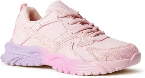 FabKids Girls Boys Tennis Shoes Lace up Athletic Sneakers Running Shoes for Toddler Little Kid Big Kid