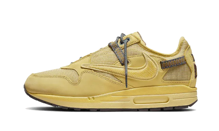 Quick Support Sneakers Low Top Air Max 1 Travis Scott Cactus Jack Saturn Gold