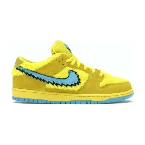 Nike SB Dunk Low Grateful Dead Bears Opti Yellow Iconic shock absorption orthopedic