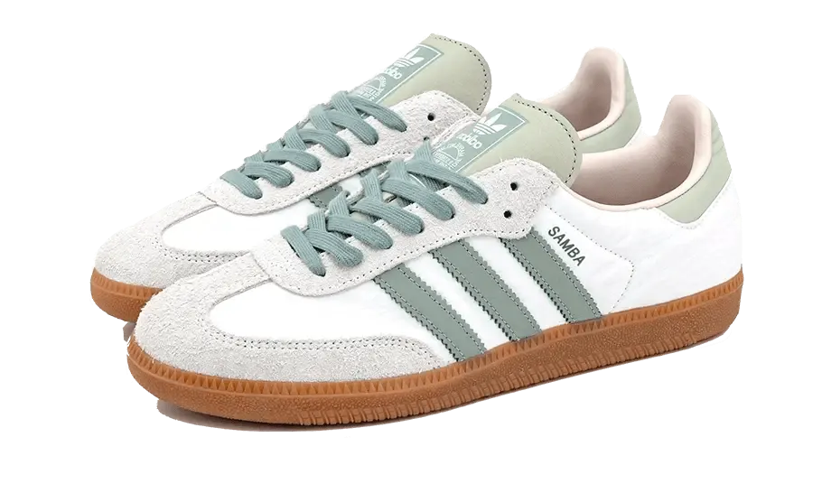 Samba OG  Cloud White Silver Green All-Season Wear Shoes