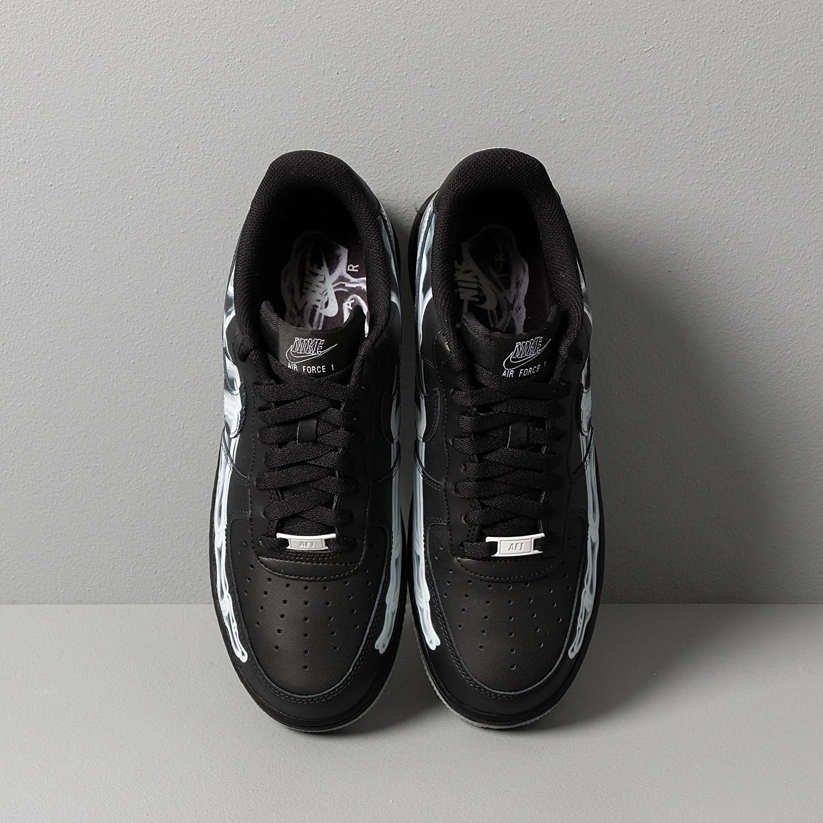 Nike Air Force 1 Low Black Skeleton Halloween sports shoes Street Fest