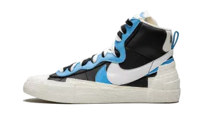 synthetic - leather - upper shoes Energetic Blazer Mid Sacai White Black Legend Blue