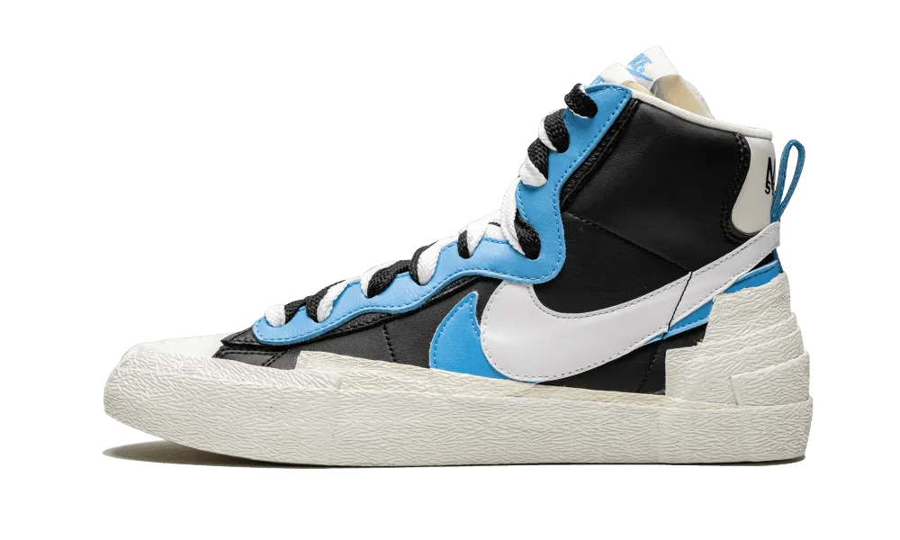 cross - training shoes Blazer Mid Sacai White Black Legend Blue