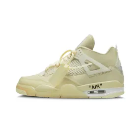 stability running shoes Air Jordan 4 X Off-White 'Sail' (W)