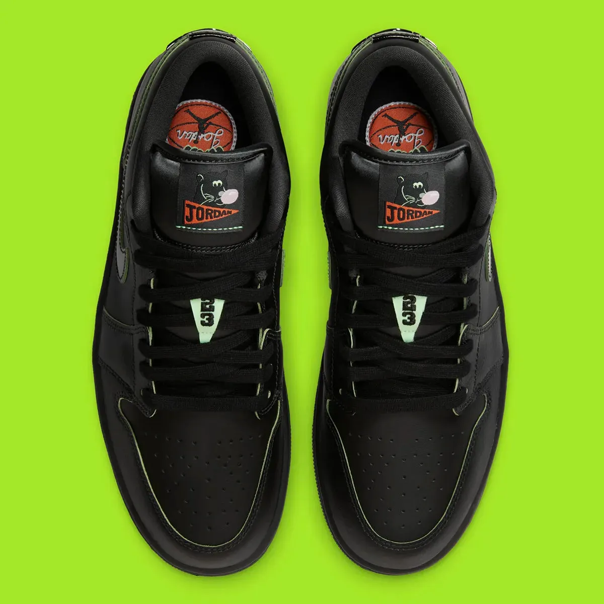 Nike Air Jordan 1 Low ??Black Cat?? EVA foam Lightweight Grip