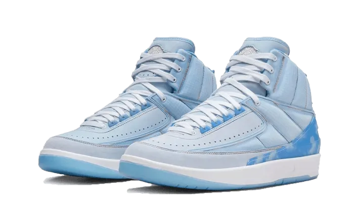 Flex Foam Air Jordan 2 Retro J Balvin Celestine Blue Everyday Sneakers Structured Shoe