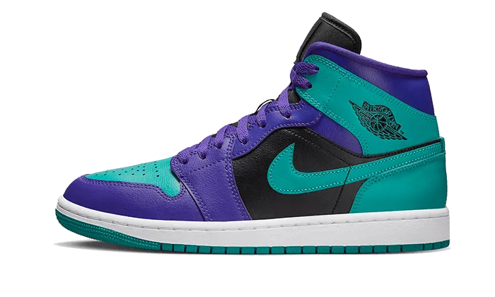 Impact-absorbing fit High Cushioning Air Jordan 1 Mid Black Grape