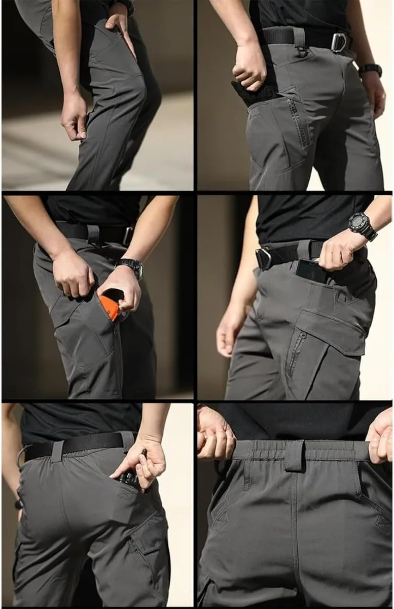 Flexcamo - Tactical Waterproof Pants,Stretch Work Pants Multi Pockets Ripstop Flex Camo Hunting Tactical Pants