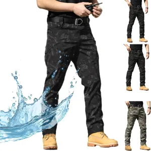 Flexcamo - Tactical Waterproof Pants,Stretch Work Pants Multi Pockets Ripstop Flex Camo Hunting Tactical Pants