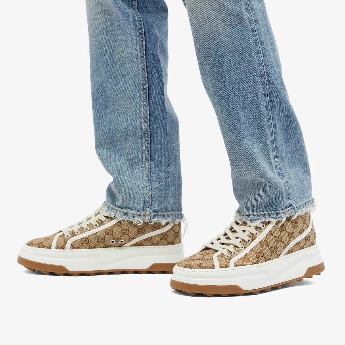 Gucci GG High 'Beige white' Cushioned Feel Supportive Control