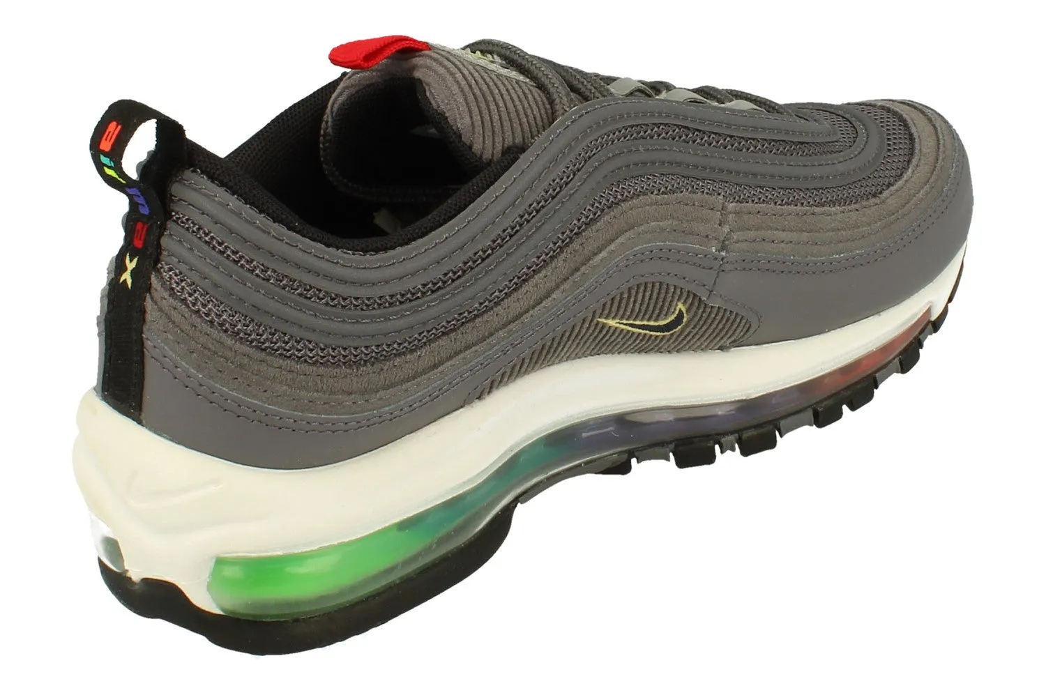 Nike Air Max 97 SE Mens DA8857 001 running in a floodplain area shoes adjustable shoes