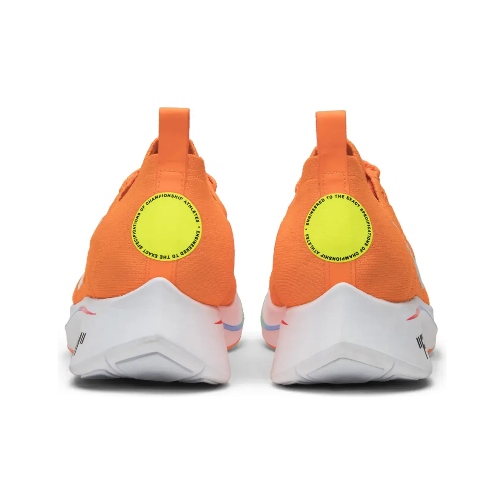 marathon runners' shoes adjustable closure shoes Nike Zoom Fly Mercurial Off-White Total Orange