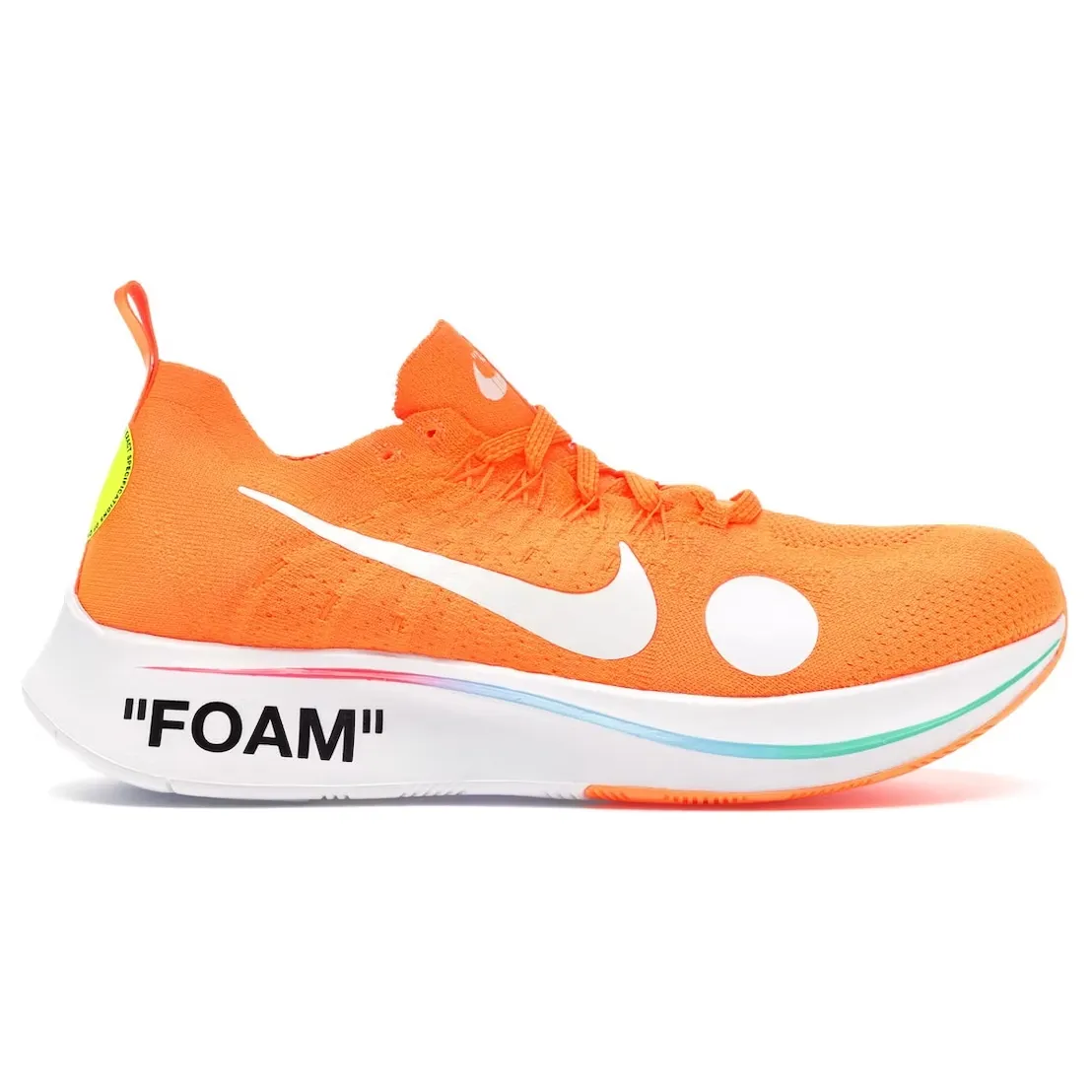 Supination control Nike Zoom Fly Mercurial Off-White Total Orange