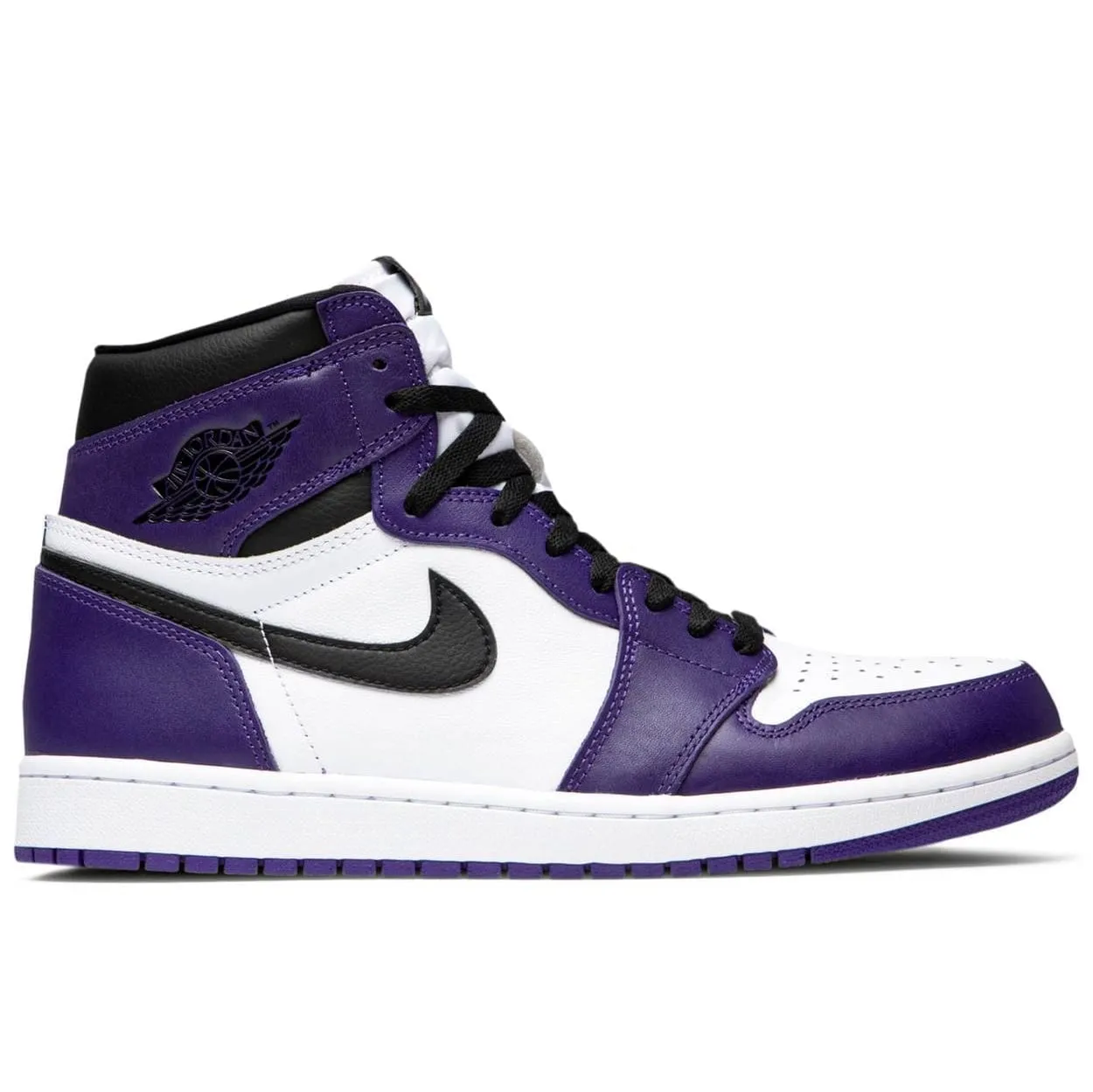 Air Jordan 1 Retro High Court Purple White workout running wear functional - feature shoes