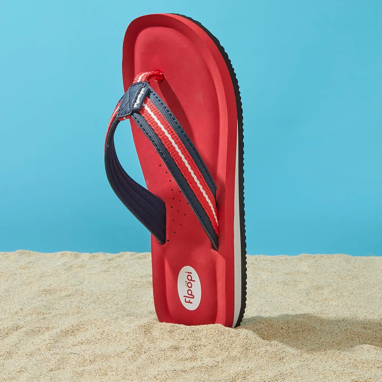 Floopi Flip Flops for Women Casual Thong Womens Sandals Comfort Heel Cushion, Ladies Beach Sandals with Indoor & Outdoor Anti Skid Soles